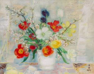Findlay Galleries Le Pho Floral Painting